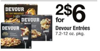 ACME Devour entrées offer