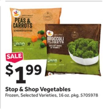 Stop&Shop Stop & shop vegetables offer