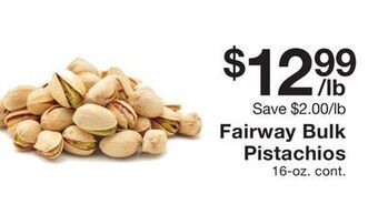 Fairway Store Market Fairway bulk pistachios offer