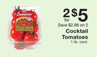 Fairway Store Market Cocktail tomatoes offer