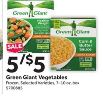 Stop&Shop Green giant vegetables offer
