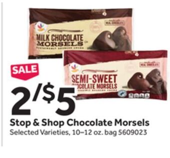 Stop&Shop Stop & shop chocolate morsels offer