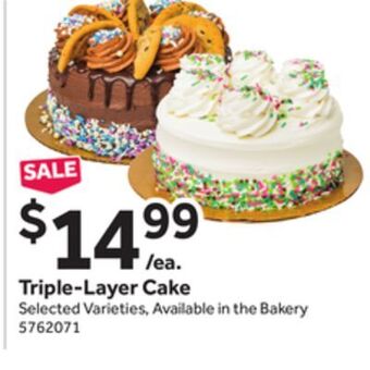Stop&Shop Triple-layer cake offer
