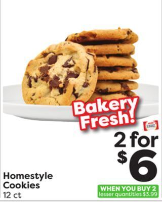 Weis Markets Homestyle cookies offer