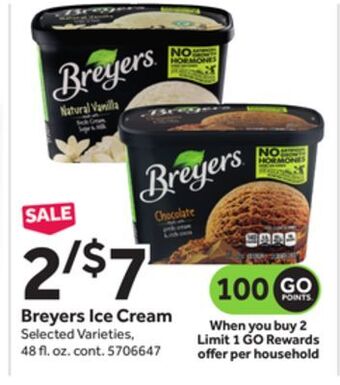 Stop&Shop Breyers ice cream offer