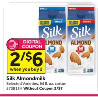 Stop&Shop Silk almondmilk offer