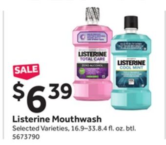 Stop&Shop Listerine mouthwash offer