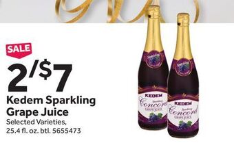 Stop&Shop Kedem sparkling grape juice offer