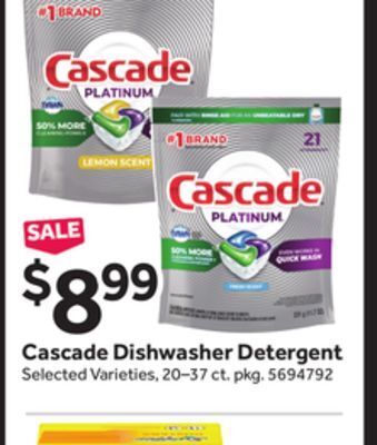 Stop&Shop Cascade dishwasher detergent offer