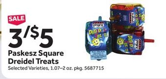 Stop&Shop Paskesz square dreidel treats offer