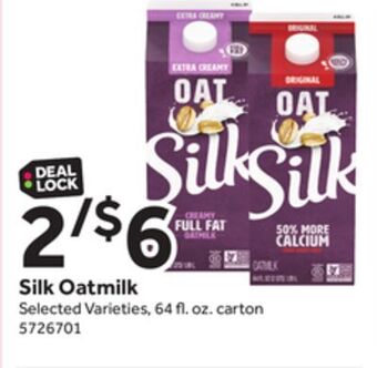 Stop&Shop Silk oatmilk offer