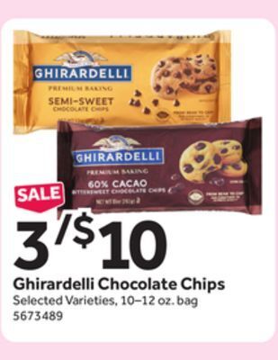 Stop&Shop Ghirardelli chocolate chips offer