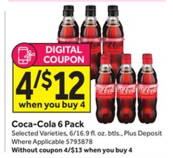 Stop&Shop Coca-cola 6 pack offer