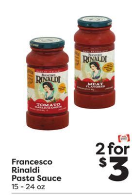 Weis Markets Francesco rinaldi pasta sauce offer