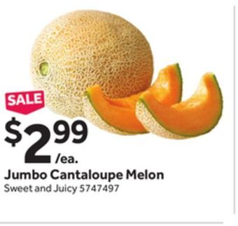 Stop&Shop Jumbo cantaloupe melon offer