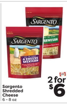 Weis Markets Sargento shredded cheese offer