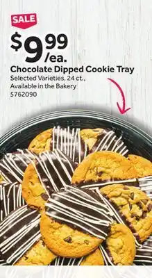 Stop&Shop Chocolate dipped cookie tray offer