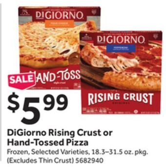 Stop&Shop Digiorno rising crust or hand-tossed pizza offer