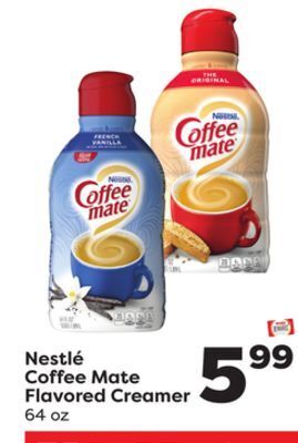Weis Markets Nestlé coffee mate flavored creamer offer