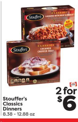 Weis Markets Stouffer's classics dinners offer