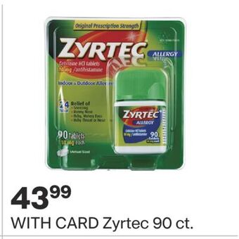 CVS Zyrtec 90 ct. offer