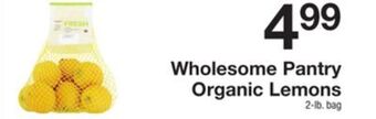 The Fresh Grocer Organic lemons offer