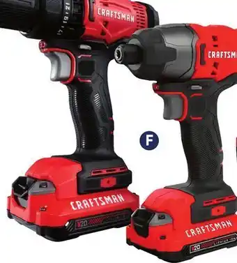 Lowe's Craftsman® 2-tool 20-volt max f combo kit offer