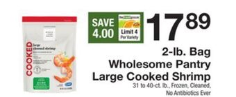 The Fresh Grocer 2-lb. bag large cooked shrimp offer