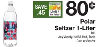 The Fresh Grocer Seltzer 1-liter offer