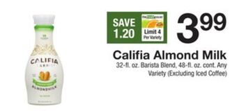 The Fresh Grocer Almond milk offer