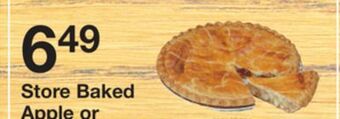 The Fresh Grocer Store baked apple pie offer