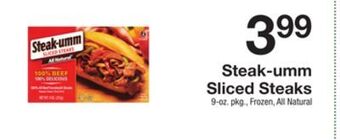 The Fresh Grocer Sliced steaks offer