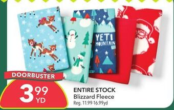 JOANN Blizzard fleece offer