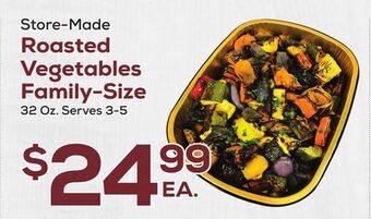 DeCicco & Sons Roasted vegetables family-size offer