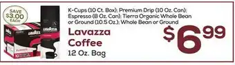 DeCicco & Sons Lavazza coffee 12 oz. bag offer