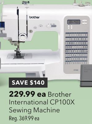 JOANN Brother international cp100x sewing machine offer