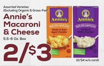 DeCicco & Sons Annie's macaroni & cheese offer