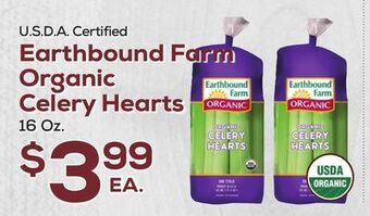 DeCicco & Sons Earthbound farm organic celery hearts offer
