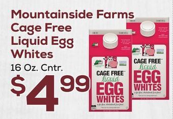 DeCicco & Sons Mountainside farms cage free liquid egg whites offer