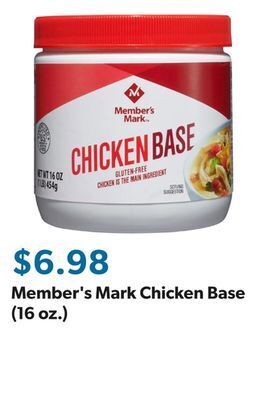 Sam's Club Member's mark chicken base (16 oz.) offer