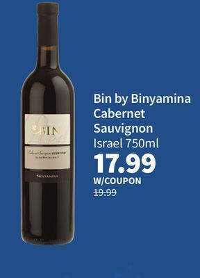 Total Wine Bin by binyamina cabernet sauvignon offer