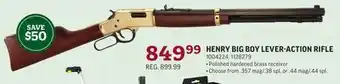 Sportsman's Warehouse Henry big boy lever-action rifle offer
