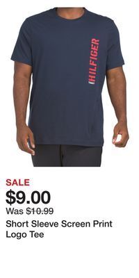 TJ Maxx Short sleeve screen print logo tee offer