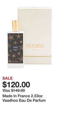 TJ Maxx Made in france 2.53oz vaadhoo eau de parfum offer