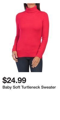 TJ Maxx Baby soft turtleneck sweater offer