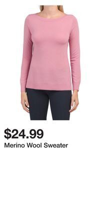 TJ Maxx Merino wool sweater offer