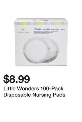 Kmart Little wonders 100-pack disposable nursing pads offer