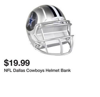 Kmart Nfl dallas cowboys helmet bank offer