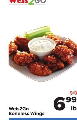 Weis Markets Weis2go boneless wings offer