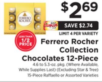 ShopRite Collection chocolates 12-piece offer